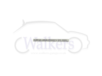 Unleaded Fuel Sticker